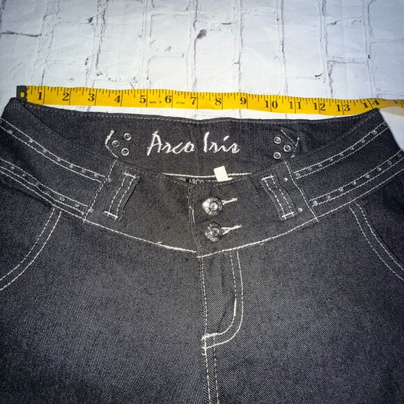 Arco Iris Studded Jeans – Charcoal Gray – Juniors Size 7 - Picture 4 of 6